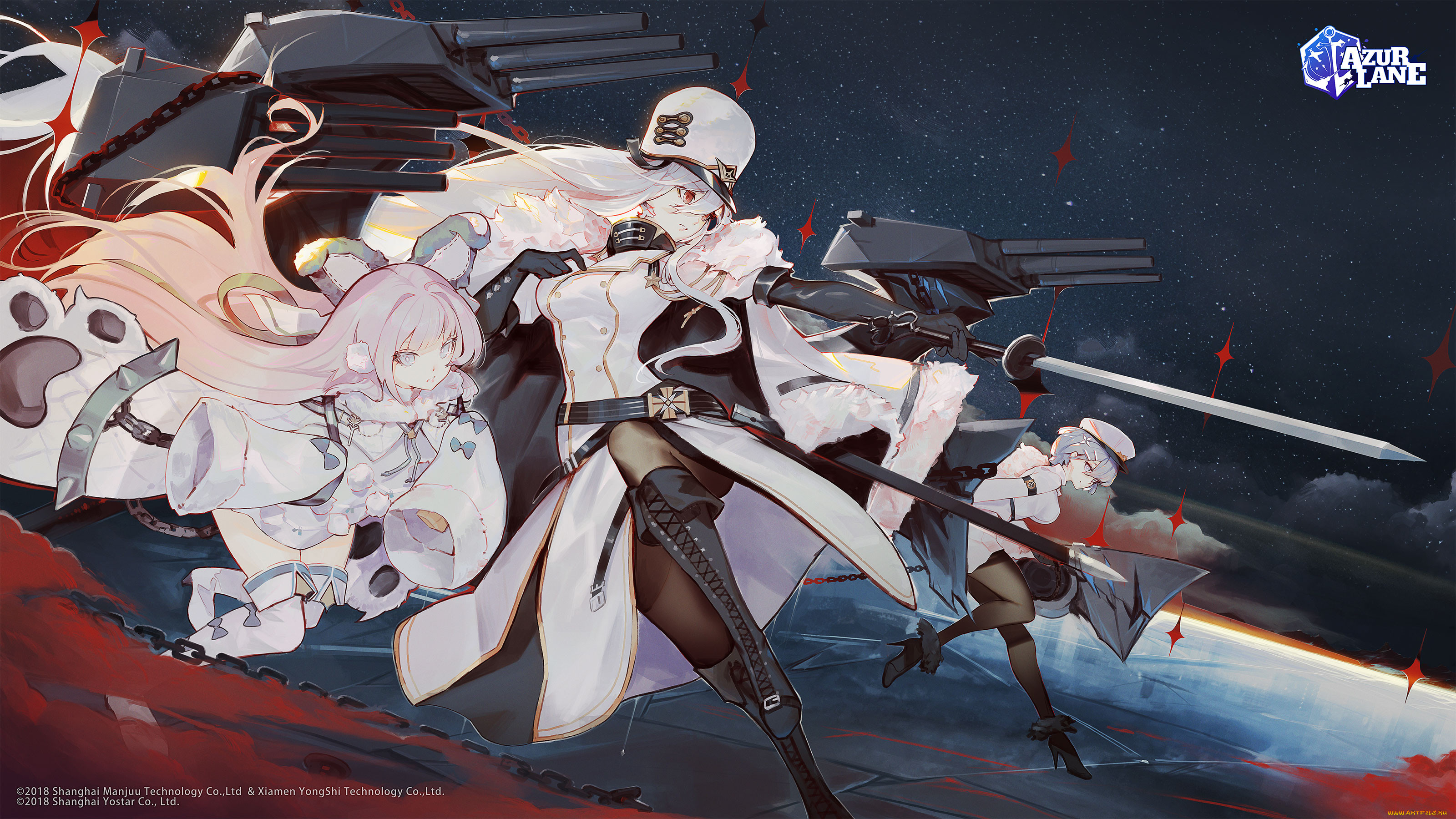 , arknights, azur, lane